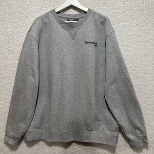 Carhartt Men‎ Large Original Fit Gray Crewneck Sweatshirt Pullover Mid-Weight